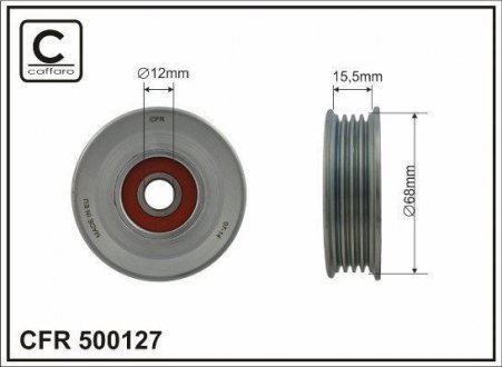 Ролик натяжителя CAFFARO 500127