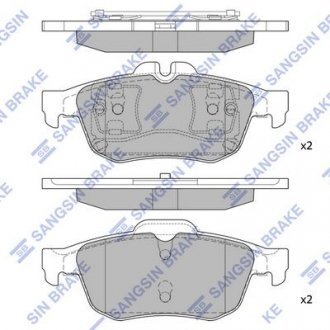 Тормозные колодки Hi-Q (SANGSIN) SP1396