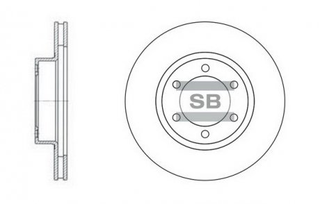 Гальмівний диск Hi-Q (SANGSIN) SD4004