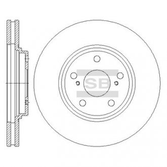 Гальмівний диск передній SANGSIN BRAKE Hi-Q (SANGSIN) SD4047