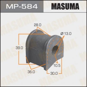 Втулка стабілізатора /rear/ Corona, Caldina #T190 (-9402), Carina #T210 MASUMA MP584 (фото 1)
