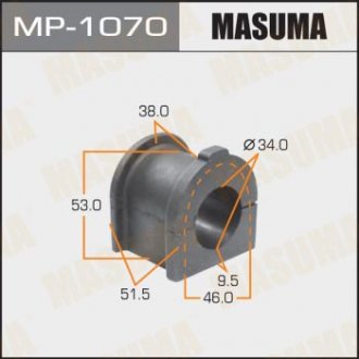 Втулка стабілізатора /front/ LAND CRUISER/ UZJ200, URJ202 12- [уп.2] MASUMA MP1070 (фото 1)