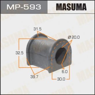 Втулка стабілізатора /front/rear/ Corona #T19#,21# / Dyna LY228, 270 MASUMA MP593 (фото 1)