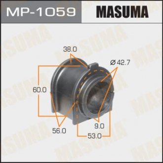 Втулка стабилизатора /front/ LAND CRUISER/ UZJ200L, URJ202L [уп.2] MASUMA MP1059 (фото 1)