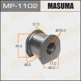 Втулка стабилизатора /front/ PAJERO SPORT/ KH4W, KH6W 09-, [уп.2] MASUMA MP1102 (фото 1)