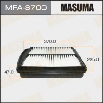 Воздушный фильтр A992J SUZUKI/ GRAND VITARA XL-7/ V2700 99- (1/40) MASUMA MFAS700 (фото 1)