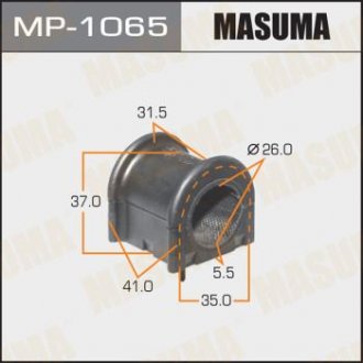 Втулка стабилизатора /front/ LEXUS/ RX270, RX350, RX450H [уп.2] MASUMA MP1065 (фото 1)