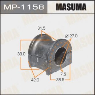 Втулка стабілізатора /front/ LAND CRUISER/ UZJ100, FZJ100 [уп.2] MASUMA MP1158 (фото 1)