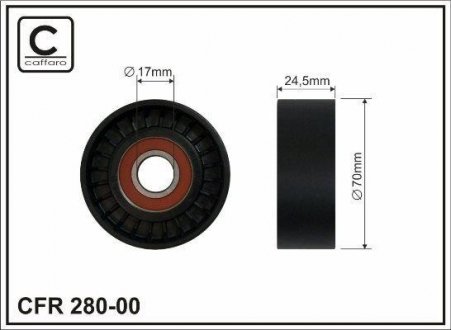 Ролик CAFFARO 280-00