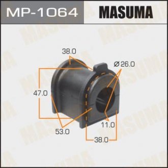 Втулка стабілізатора /rear/ LAND CRUISER/ UZJ200, VDJ200 [уп.2] MASUMA MP1064
