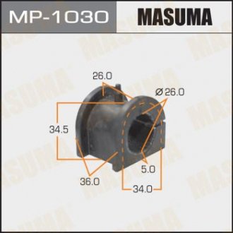 Втулка стабилизатора /front/ LANCER /CS1A, CS3A, CS9W, CS9A MASUMA MP1030 (фото 1)