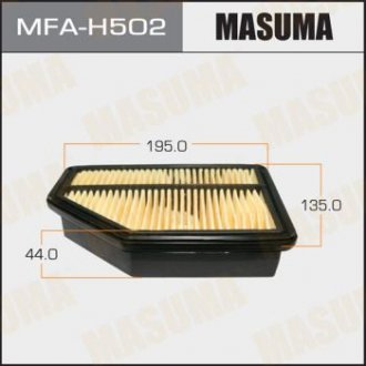 Воздушный фильтр A8001 LHD HONDA/ CIVIC/ V1400 06-09 (1/40) MASUMA MFAH502 (фото 1)