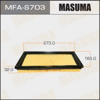 Повітряний фільтр A-981 SUZUKI/ SX4/ YA11S, YC11S 06- (1/40) MASUMA MFAS703