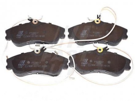 Колодки дискові гальмові передні комплект CITROEN BERLINGO 96-08, XSARA 97-06, PEUGEOT PARTNER 96 FAST FT29517