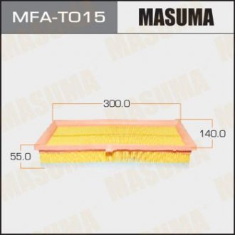 Воздушный фильтр A-1520 TOYOTA/ YARIS/ NLP90 08- (1/20) MASUMA MFAT015