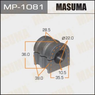 ВТУЛКА ПЕРЕДНЬОГО СТАБІЛІЗАТОРА D26.5 (NISSAN NOTE E11E 2005-) MASUMA MP1081 (фото 1)