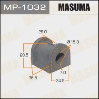 Втулка стабілізатора /rear /AIRTREK/CU2W, CU4W, CU5W MASUMA MP1032 (фото 1)