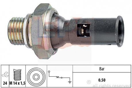 Датчик тиску масла Volvo 240-260 (88-) 360 (85-) 740 (B200K, EPS 1.800.056