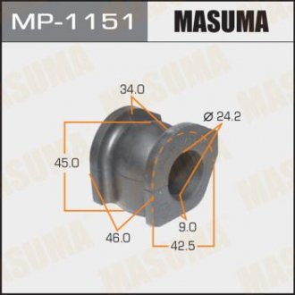 Втулка стабилизатора /front/ CIVIC/ FD1, FD2, FD3 MASUMA MP1151 (фото 1)