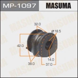 Втулка стабілізатора /rear/ QASHQAI 06- [уп.2] MASUMA MP1097