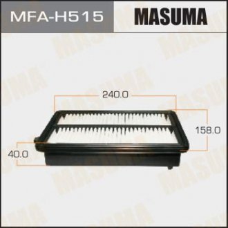 Повітряний фільтр LHD HONDA/ CR-V/ RM1 11- (1/40) MASUMA MFAH515 (фото 1)
