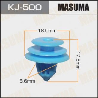 Клипса автомобильная (автокрепеж) 500-KJ MASUMA KJ500 (фото 1)