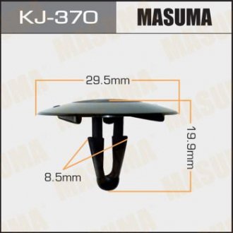 Кліпса автомобільна (автокріплення) 370-KJ MASUMA KJ370 (фото 1)