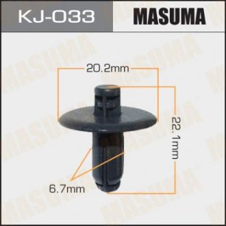 Кліпса автомобільна (автокріплення) 033-KJ MASUMA KJ033