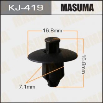 Кліпса автомобільна (автокріплення) 419-KJ MASUMA KJ419