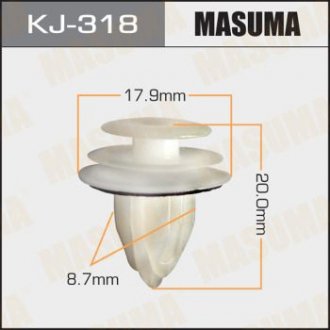 Кліпса автомобільна (автокріплення) 318-KJ MASUMA KJ318