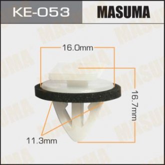Кліпса автомобільна (автокріплення) 053-KE MASUMA KE053