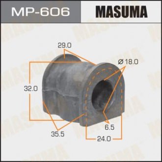 Втулка стабілізатора /rear/ Accord/Torneo MASUMA MP606