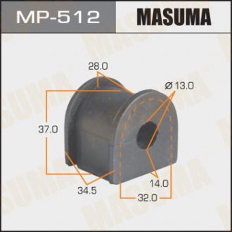 Втулка стабілізатора /rear/ HR-V GH2, GH4 MASUMA MP512