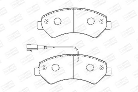 " Тормозные колодки до дисків" CHAMPION 573261CH