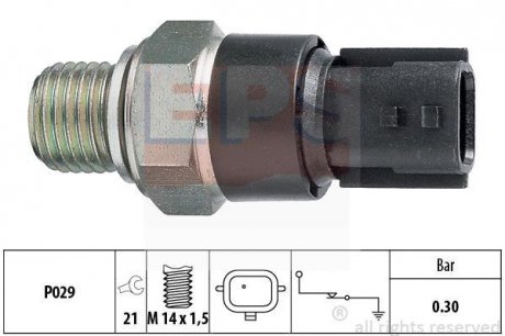 Датчик тиску масла Dacia Logan,1.5DCi/1.6i 09.04- EPS 1.800.181 (фото 1)