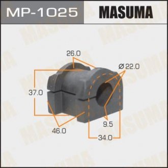 Втулка стабилизатора /front/ DELICA/CV5W MASUMA MP1025 (фото 1)
