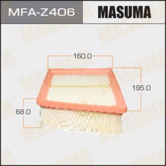 Повітряний фільтр MAZDA/ MAZDA2 07- (1/20) MASUMA MFAZ406