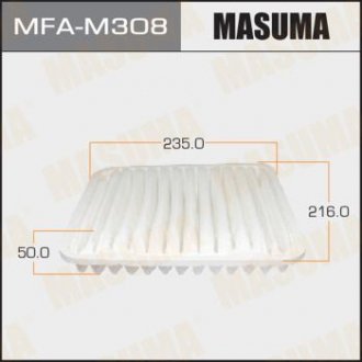 Повітряний фільтр MMC/ GALANT/ DJ1A (1/40) MASUMA MFAM308 (фото 1)