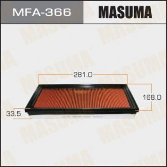 Повітряний фільтр A-243V (1/48) Просочення MASUMA MFA366