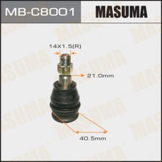 Шаровая опора front low TRIBECA 06- MASUMA MBC8001