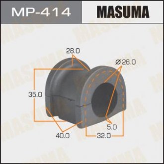 Втулка стабілізатора /front/ CR-V RD1 MASUMA MP414