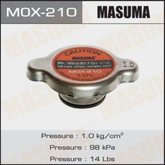 Кришка радіатора (R183) 1.0 kg/cm2 MASUMA MOX210 (фото 1)