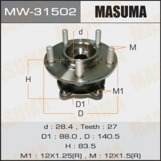 Ступичный узел rear OUTLANDER/ CW6W MASUMA MW31502