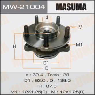 Ступичный узел front MURANO/ Z50 MASUMA MW21004