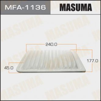 Повітряний фільтр A-1013 (1/40) MASUMA MFA1136 (фото 1)