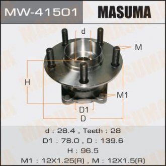 Ступичный узел rear CX-7 MASUMA MW41501 (фото 1)