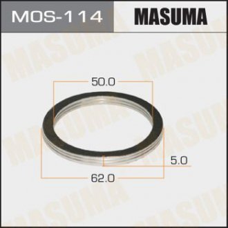 Кольцо глушителя 50 х 62 MASUMA MOS114 (фото 1)