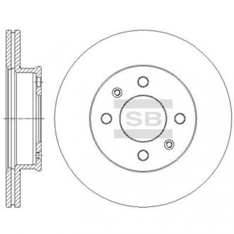 Тормозной диск передний SANGSIN BRAKE Hi-Q (SANGSIN) SD1090