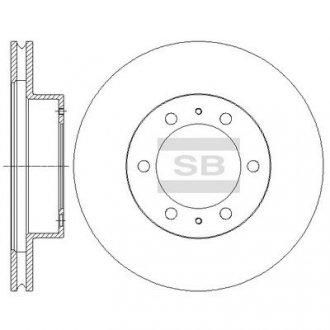 Гальмівний диск передній BRAKE Hi-Q (SANGSIN) SD4030 (фото 1)