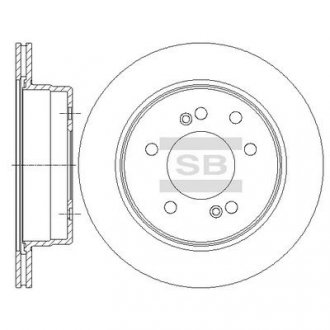 Гальмівний диск задній Hi-Q (SANGSIN) SD3043